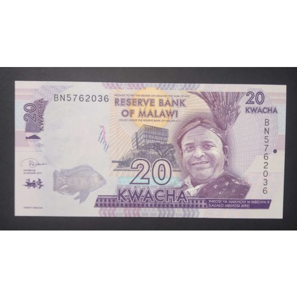 Malawi 20 Kwacha 2019 UNC