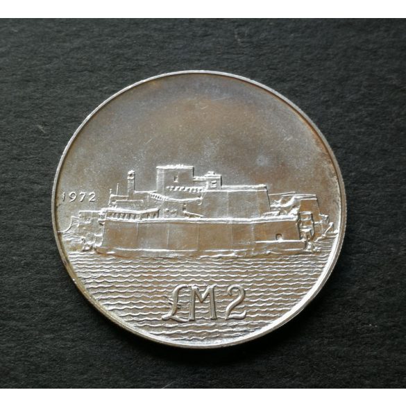 Malta 2 Pounds 1972 silver UNC ,  Commemorative coin