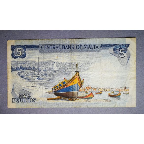 Malta 5 Liri 1973 F