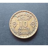 Morocco 10 Francs 1952