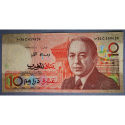 Marokkó 10 Dirhams 1987 F