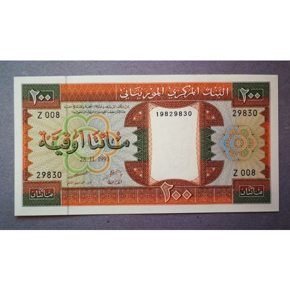 Mauritánia 200 Ouguiya 1993 UNC