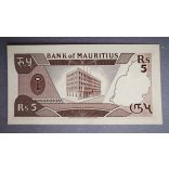 Mauritius 5 Rupees 1985 UNC-
