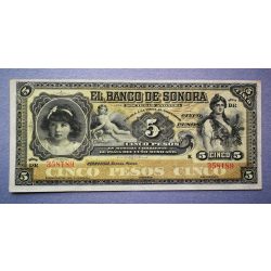 Mexikó 5 pesos 1911 VF+