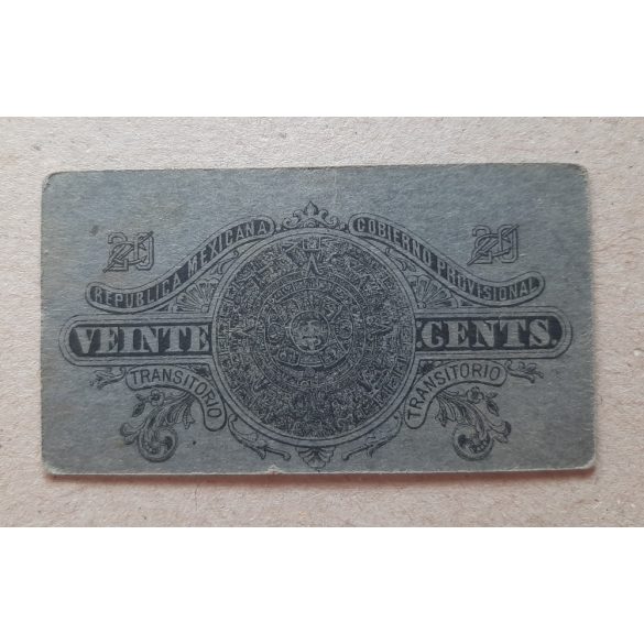 Mexico Gobierno provisional 20 Centavos 1914 aUNC