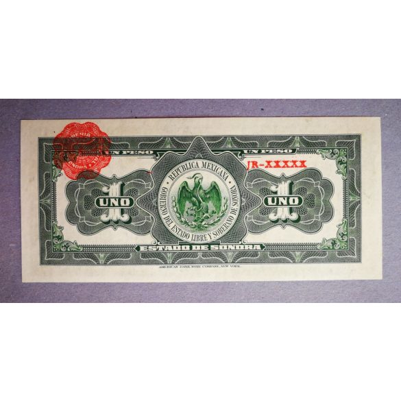 Mexikó 1 Peso 1915 UNC