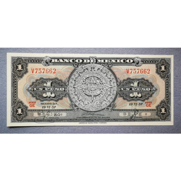 Mexikó 1 peso 1957 UNC