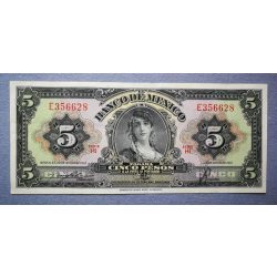 Mexikó 5 pesos 1958 VF
