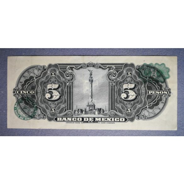 Mexikó 5 pesos 1958 VF