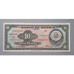 Mexikó 10 Pesos 1963 UNC