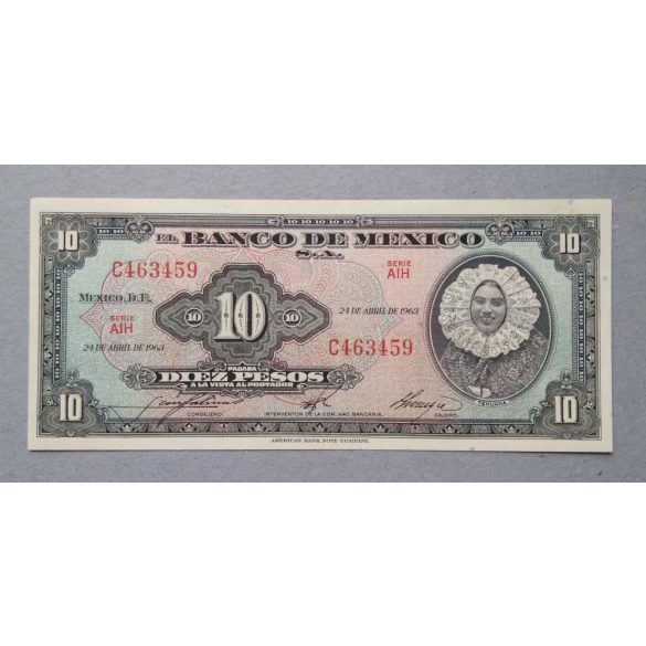 Mexico 10 Pesos 1963 UNC