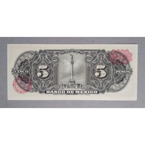 Mexikó 5 Pesos 1969 UNC