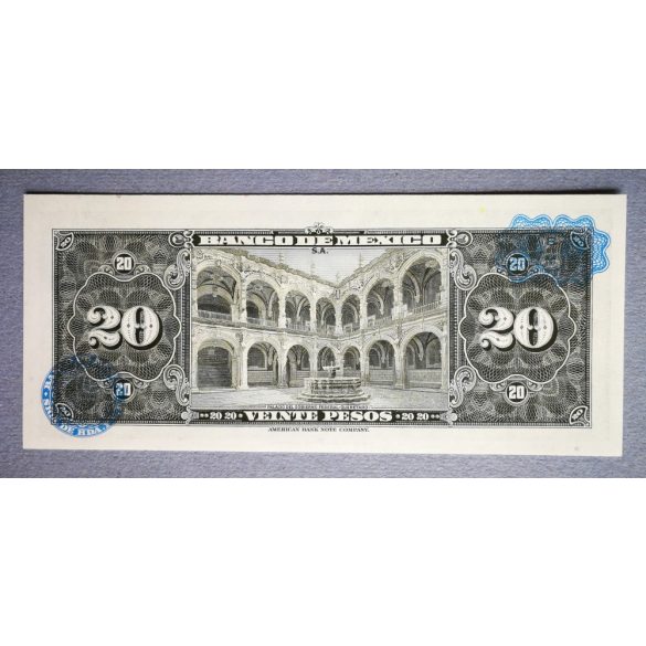 Mexikó 20 pesos 1970 UNC