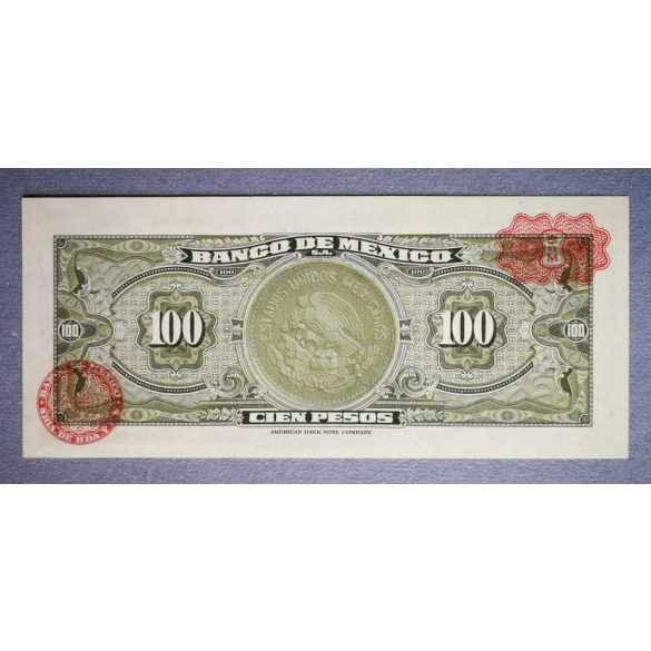 Mexikó 100 pesos 1972 UNC