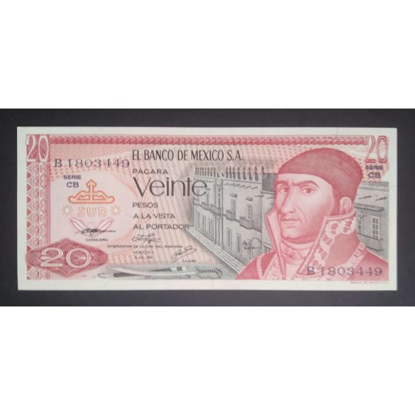 Mexikó 20 Pesos 1976 UNC