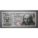 Mexikó 10 Pesos 1977 UNC