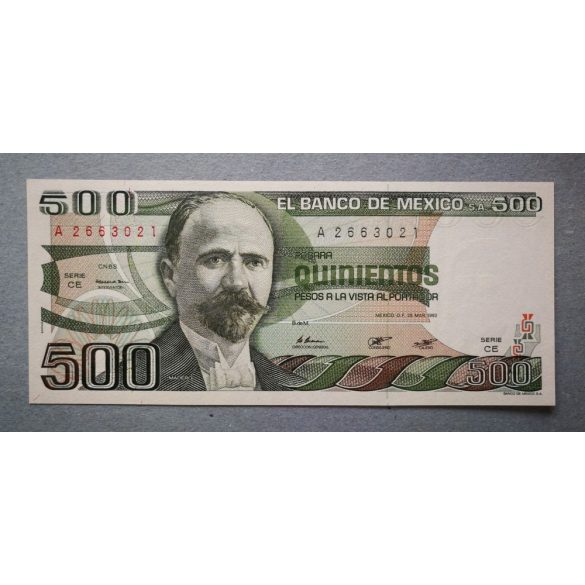 Mexikó 500 Pesos 1982 aUNC