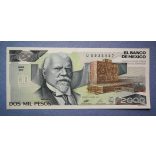 Mexikó 2000 pesos 1989 XF+