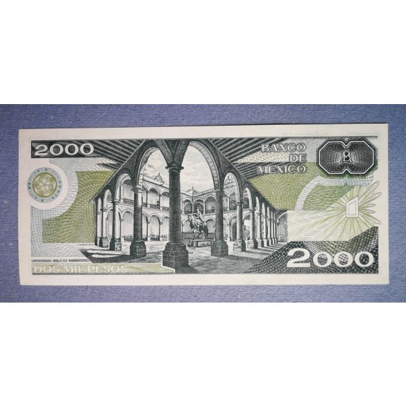 Mexikó 2000 pesos 1989 XF+