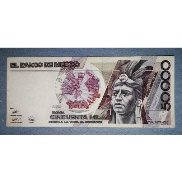 Mexico 50000 pesos 1989 F+