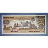 Mexikó 5000 pesos 1989 F