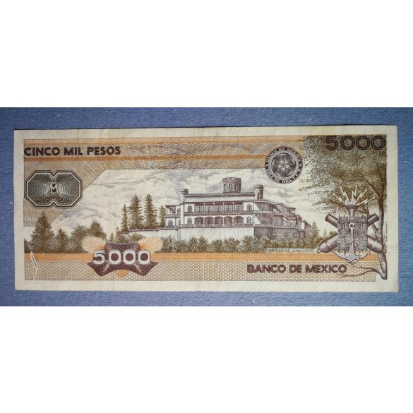 Mexikó 5000 pesos 1989 F