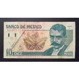 Mexikó 10 Pesos 1996 F+