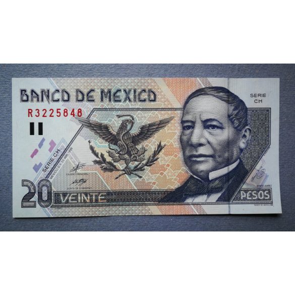 Mexikó 20 pesos 1999 XF+