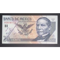 Mexikó 20 Pesos 2000 XF+ emlék