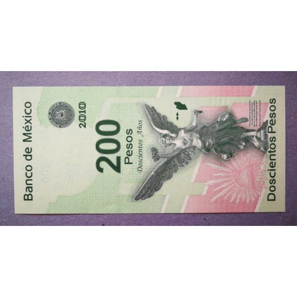 Mexikó 200 Pesos 2008 UNC emlék bankjegy