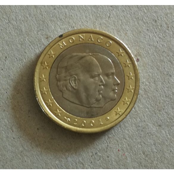 Monaco 1 Euro 2001 aUNC