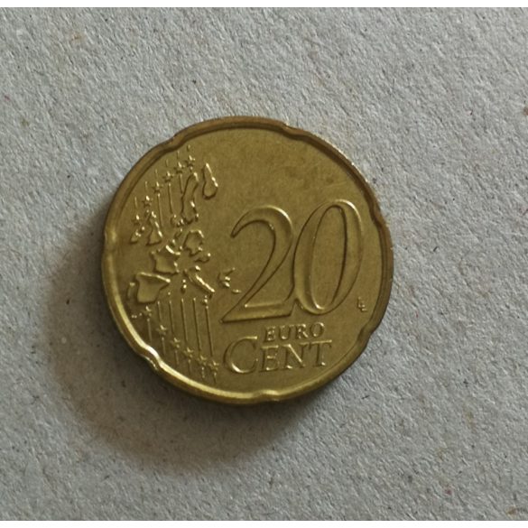 Monaco 20 Euro Cent 2002 aUNC+