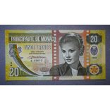  Monaco 20 Francs 2018 UNC specimen