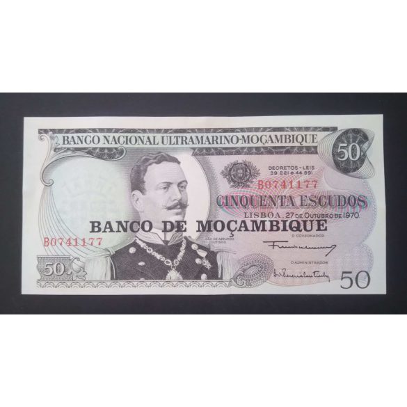 Mozambik 50 Escudos 1970 Unc-