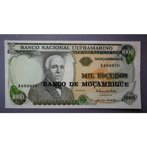 Mozambique 1000 Escudos 1972 UNC