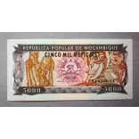 Mozambique 5000 Meticais 1988 UNC