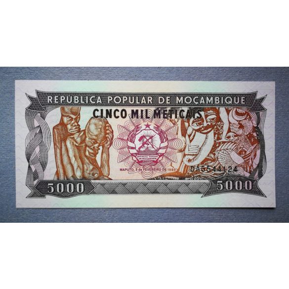 Mozambik 5000 Meticais 1989 UNC