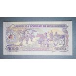 Mozambique 5000 Meticais 1989 UNC