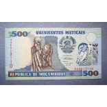 Mozambique 500 Meticais 1991 UNC