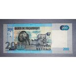 Mozambique 200 Meticais 2011 UNC