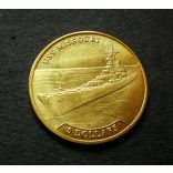 Nauru 5 Dollars 2017 UNC aluminium-bronz, USS Missouri hadihajó emlékérme