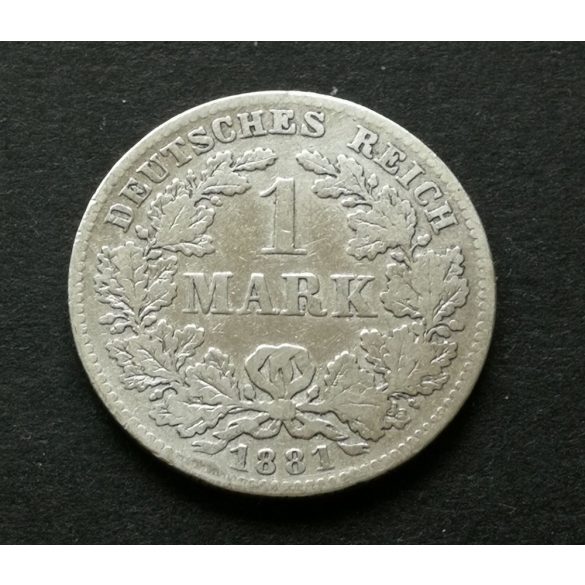 Germany 1 Mark 1881 5,3 g silver