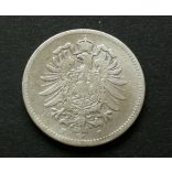 Németország 1 Márka 1881 5,3 g ezüst