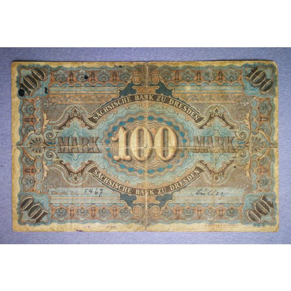 Germany 100 Mark 1890 VG