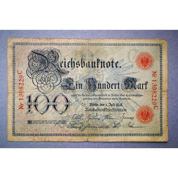 Germany 100 Mark 1898 F-