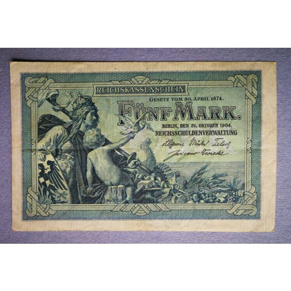 Germany 5 Mark 1904 F