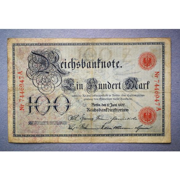  Germany 100 Mark 1907 F