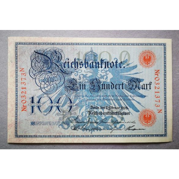 Németország 100 Mark 1908 Unc-