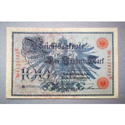 Németország 100 Mark 1908 VF