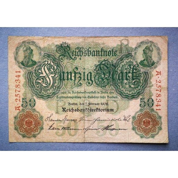 Germany 50 Mark 1908 F